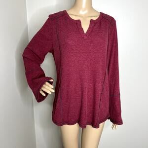 Suzanne Betro Long Sleeve Ribbed Top